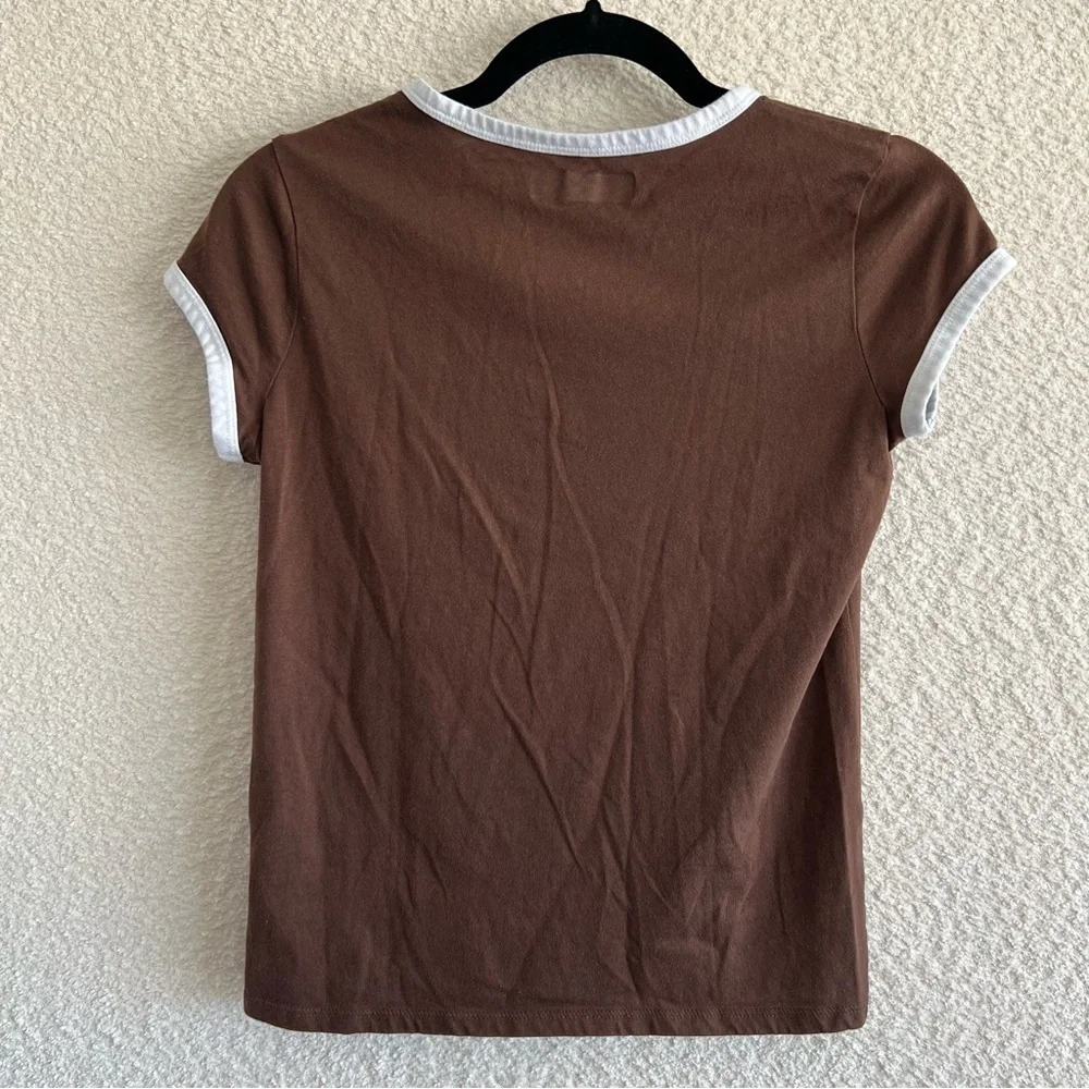 Abercrombie‎ Kids Brown Short Sleeve ‘92 Sun Moon Shirt Cotton Blend Size 15/16